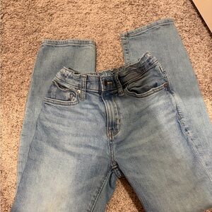 Two pairs of Old Navy Boys light and dark blue jeans